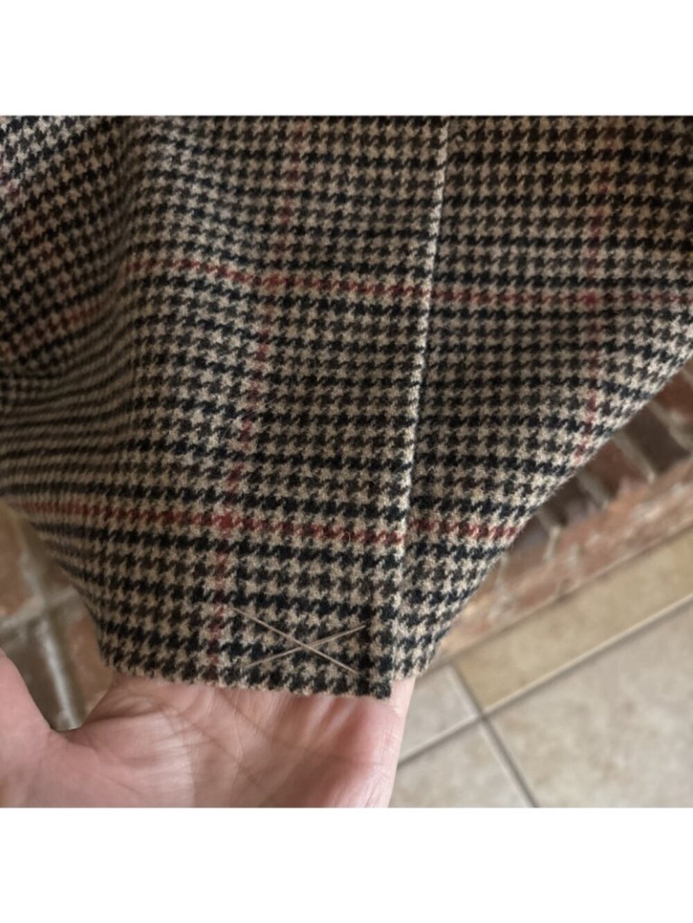 black label ralph lauren woman's Brown & Black Tweed Wool Blend Coat Size 16 - Picture 4 of 10